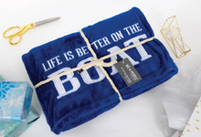 Load image into Gallery viewer, Blanket - Life is Better on the Boat 50" x 60"