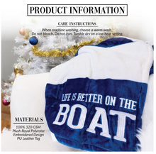 Load image into Gallery viewer, Blanket - Life is Better on the Boat 50" x 60"